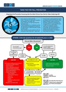 Take Five for Fall Prevention Infographic